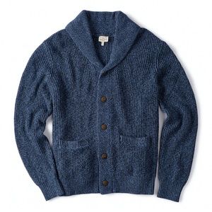 Faherty Brand Marled Cotton-Cashmere Cardigan